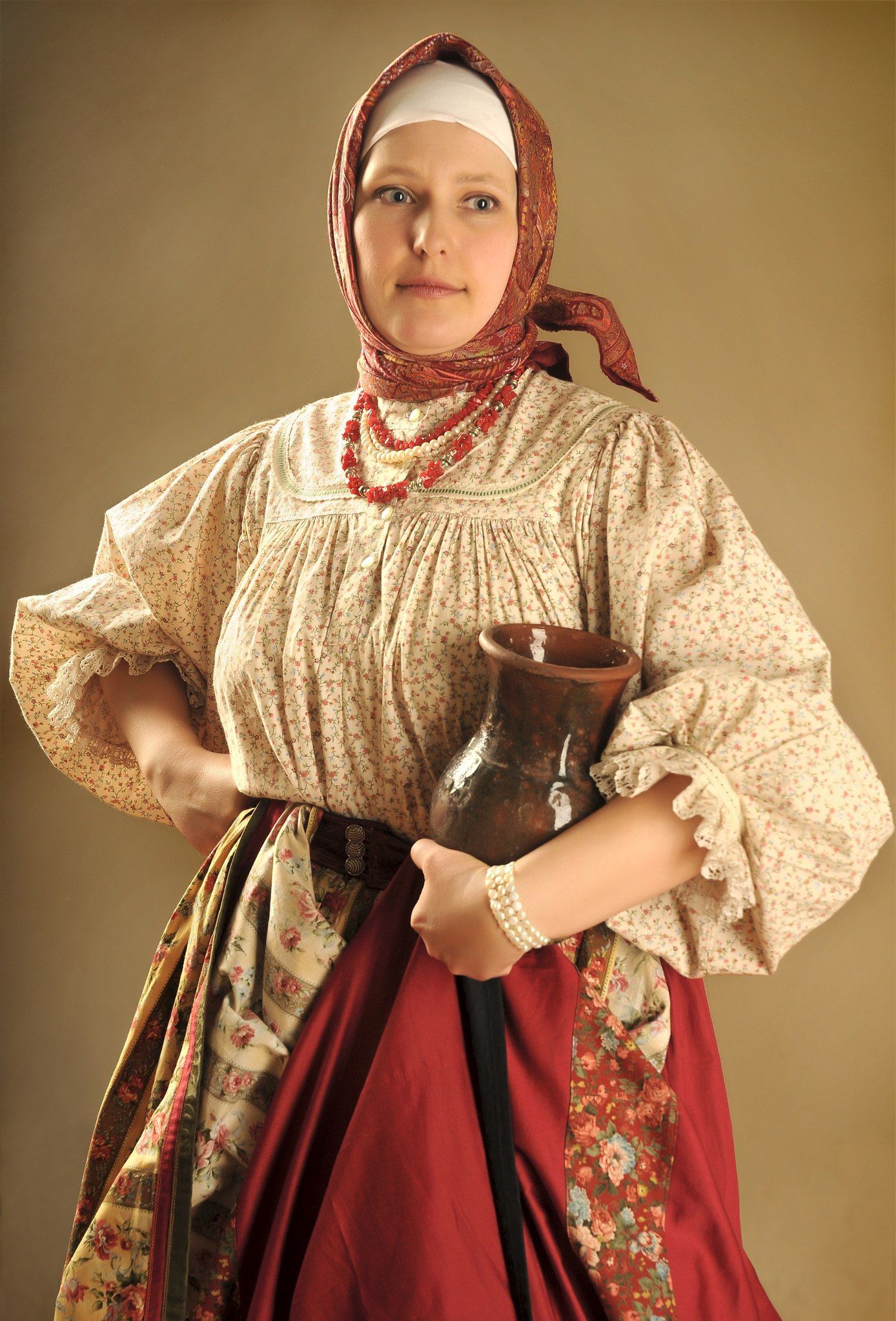 Girls in Slavic costumes in Ngerulmud